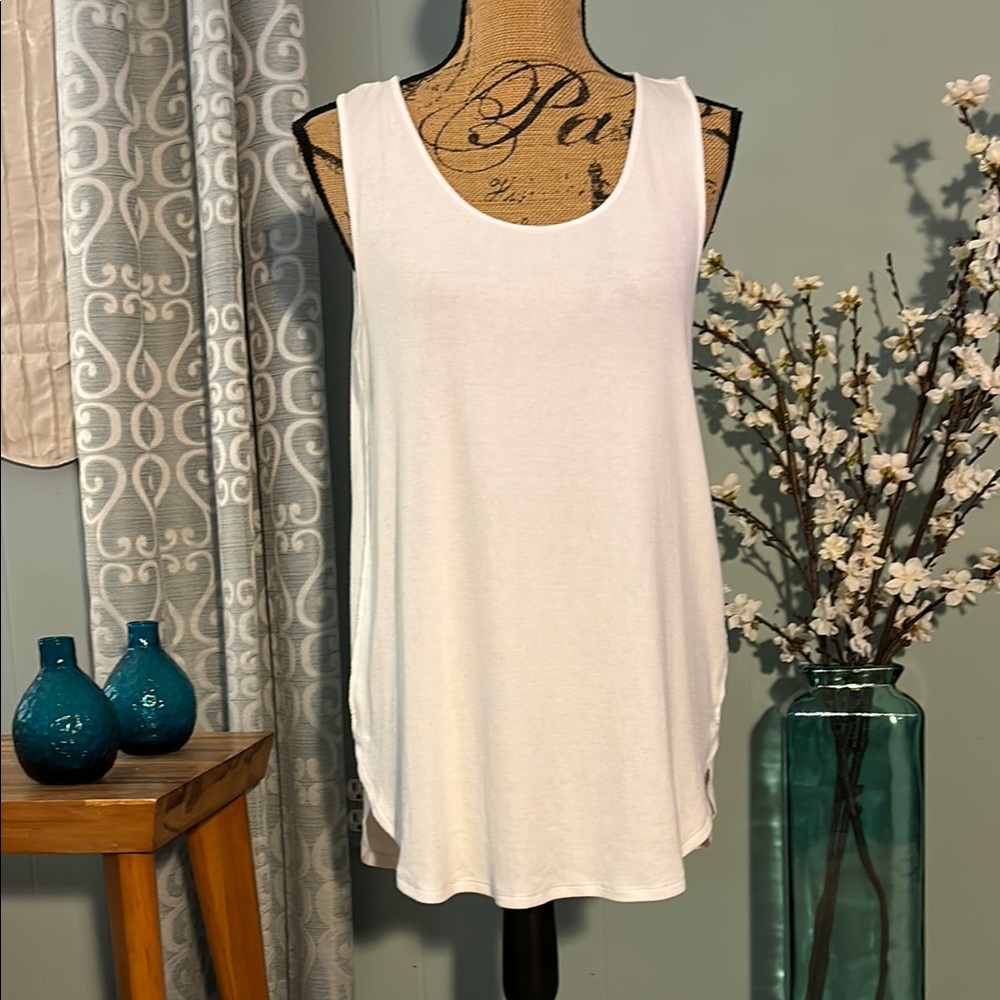 Soft Surroundings Light Rib Loose-Fit Tank Top